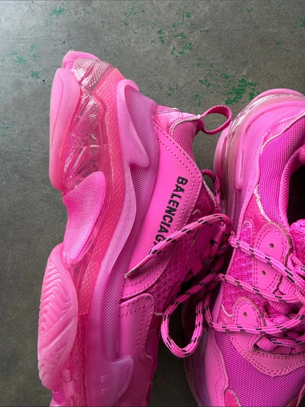Balenciaga Triple S Sneaker in Hot Pink